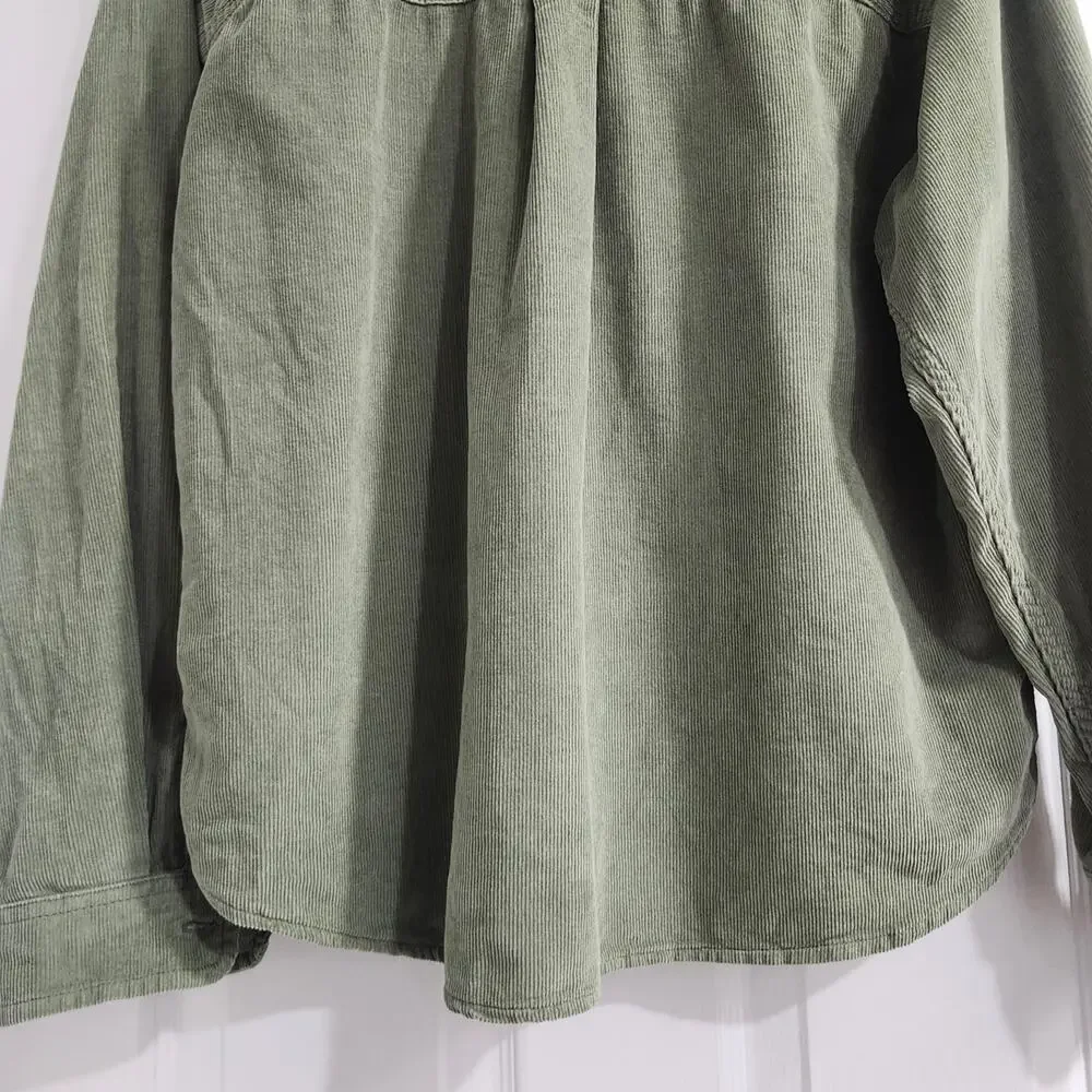 ❤️NWT❤️ Alpine Design Olive Men's Casual Button Down Shirt - Picture 11 of 14